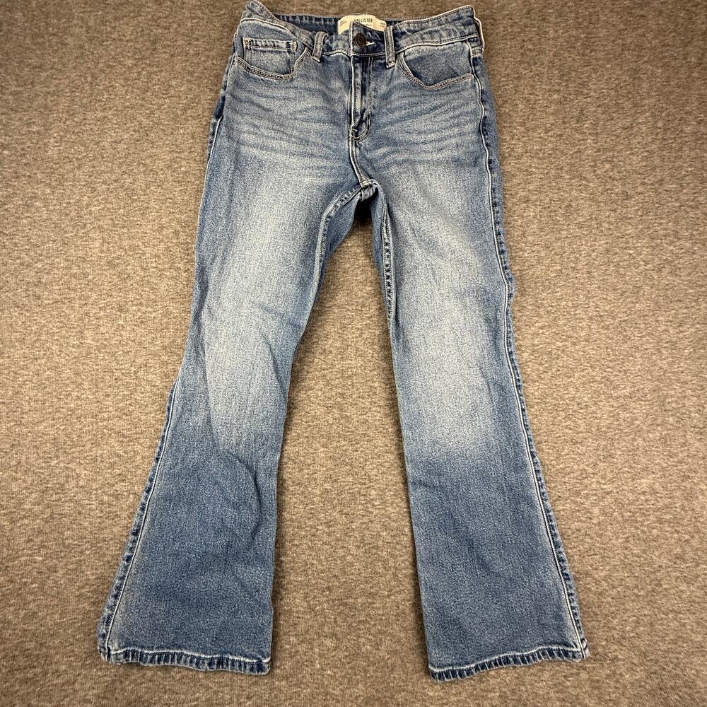 Hollister Women’s High Rise Bootcut Denim Jeans Waist 28 Short Medium Wash